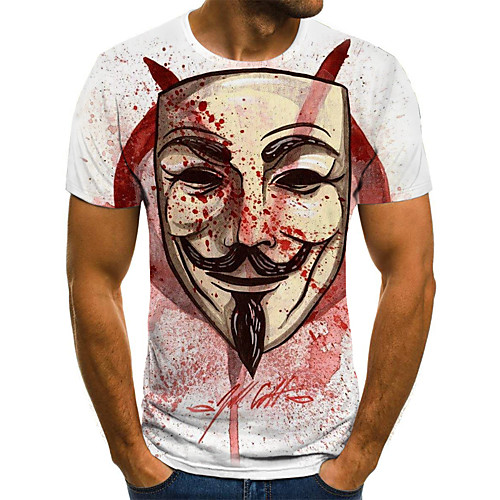 Men's Plus Size 3D Graphic Pleated Print T-shirt Street chic Weekend Round Neck Wine / Short Sleeve / Portrait
Men's Plus Size 3D Graphic Pleated Print T-shirt Street chic Weekend Round Neck Wine / Short Sleeve / Portrait