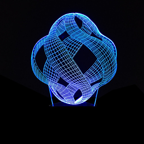 

1 шт. Usb power абстрактное искусство красочные творческий сенсорный настольная лампа красочные сенсорный градиент визуальный ночник подарок на день рождения красочные 3d акриловые настольная лампа