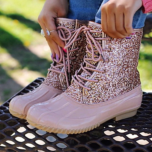 Women's Boots Rain Boots Flat Heel Round Toe PU Booties / Ankle Boots Fall & Winter Black / Pink
Women's Boots Rain Boots Flat Heel Round Toe PU Booties / Ankle Boots Fall & Winter Black / Pink