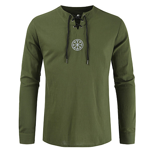 Men's Daily Going out Street chic / Punk & Gothic Shirt - Solid Colored Criss Cross Army Green
Men's Daily Going out Street chic / Punk & Gothic Shirt - Solid Colored Criss Cross Army Green