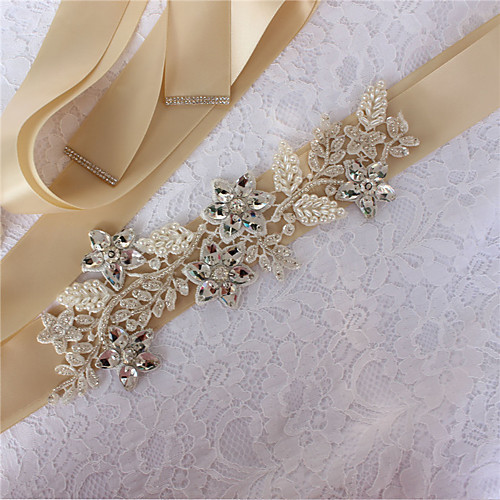 Satin / Tulle Wedding / Party / Evening Sash With Imitation Pearl / Appliques / Belt Women's Sashes
Satin / Tulle Wedding / Party / Evening Sash With Imitation Pearl / Appliques / Belt Women's Sashes