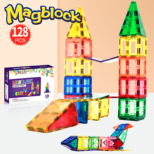 Magnetic Blocks Magnetic Tiles Building Blocks 60-128 pcs Geometric Pattern Transparent Body Boys' Girls' Toy Gift / Kid's
Magnetic Blocks Magnetic Tiles Building Blocks 60-128 pcs Geometric Pattern Transparent Body Boys' Girls' Toy Gift / Kid's