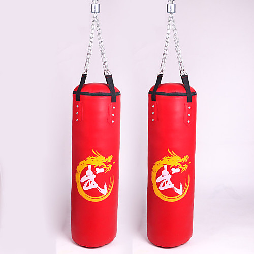 фото Боксерская груша комплект тяжелой сумки назначение тхэквондо бокс каратэ боевые искусства регулируется прочный пустой силовая тренировка поворот на 360° pu 1 pcs взрослые - черный красный синий lightinthebox