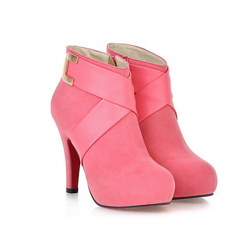 Women's Boots Stiletto Heel Round Toe PU Booties / Ankle Boots Fall & Winter Red / Pink / Black
Women's Boots Stiletto Heel Round Toe PU Booties / Ankle Boots Fall & Winter Red / Pink / Black