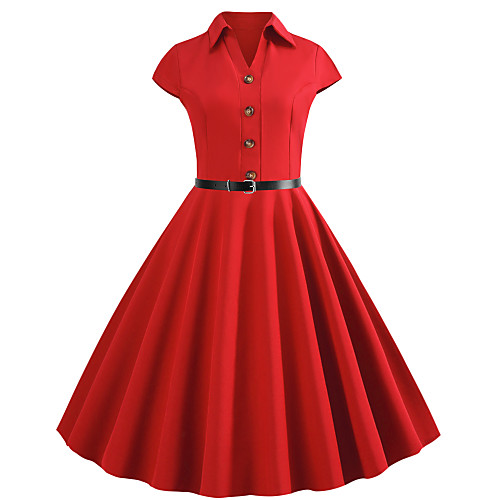 Women's Casual Evening Party Basic Elegant A Line Dress - Solid Colored Patchwork Black Blue Red S M L XL
Women's Casual Evening Party Basic Elegant A Line Dress - Solid Colored Patchwork Black Blue Red S M L XL