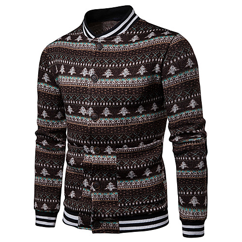 Men's Geometric / Houndstooth Long Sleeve Cardigan Sweater Jumper, Round Spring / Fall / Winter Blue / Brown US32 / UK32 / EU40 / US34 / UK34 / EU42 / US38 / UK38 / EU46
Men's Geometric / Houndstooth Long Sleeve Cardigan Sweater Jumper, Round Spring / Fall / Winter Blue / Brown US32 / UK32 / EU40 / US34 / UK34 / EU42 / US38 / UK38 / EU46