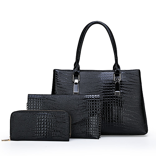 Women's Zipper PU Bag Set Solid Color 3 Pcs Purse Set Black / Brown / Red / Snakeskin
Women's Zipper PU Bag Set Solid Color 3 Pcs Purse Set Black / Brown / Red / Snakeskin