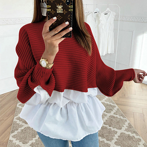 Women's Daily Going out Street chic / Punk & Gothic Blouse - Solid Colored Patchwork Blushing Pink
Women's Daily Going out Street chic / Punk & Gothic Blouse - Solid Colored Patchwork Blushing Pink