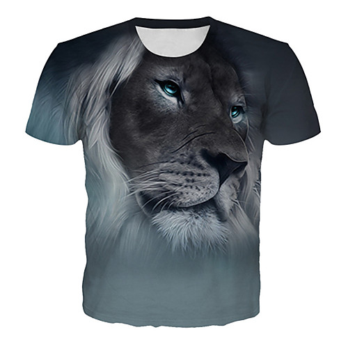 Men's Daily Club Basic / Exaggerated T-shirt - 3D / Graphic / Animal Lion, Print Gray
Men's Daily Club Basic / Exaggerated T-shirt - 3D / Graphic / Animal Lion, Print Gray