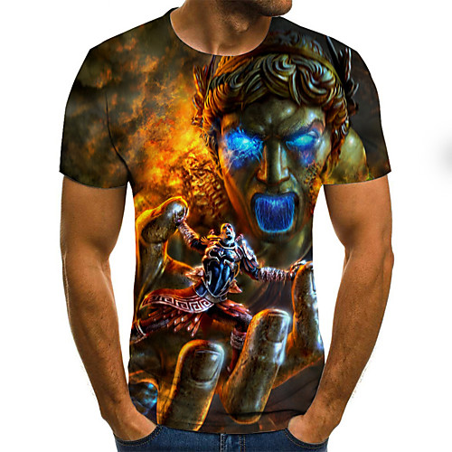 Men's EU / US Size 3D Graphic Slim T-shirt Basic Daily Round Neck Rainbow / Short Sleeve
Men's EU / US Size 3D Graphic Slim T-shirt Basic Daily Round Neck Rainbow / Short Sleeve