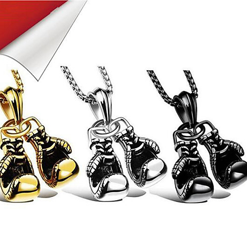 Men's Pendant Necklace Boxing Gloves Punk Chrome Black Gold Silver 60 cm Necklace Jewelry 1pc For Daily
Men's Pendant Necklace Boxing Gloves Punk Chrome Black Gold Silver 60 cm Necklace Jewelry 1pc For Daily