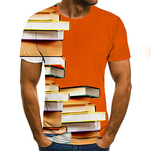 Men's Daily Holiday Street chic / Exaggerated T-shirt - Geometric / Color Block / 3D Print Orange
Men's Daily Holiday Street chic / Exaggerated T-shirt - Geometric / Color Block / 3D Print Orange