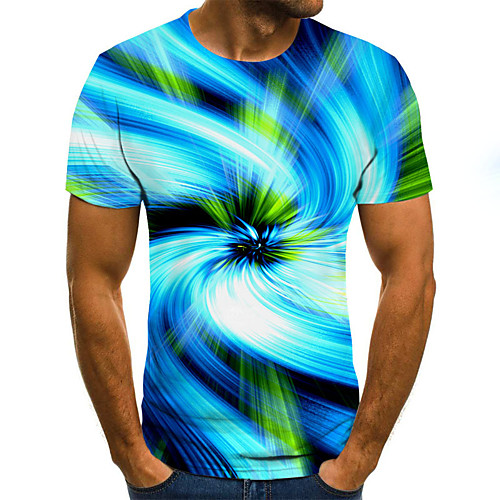 Men's EU / US Size 3D Graphic Slim T-shirt Basic Daily Round Neck Blue / Short Sleeve
Men's EU / US Size 3D Graphic Slim T-shirt Basic Daily Round Neck Blue / Short Sleeve