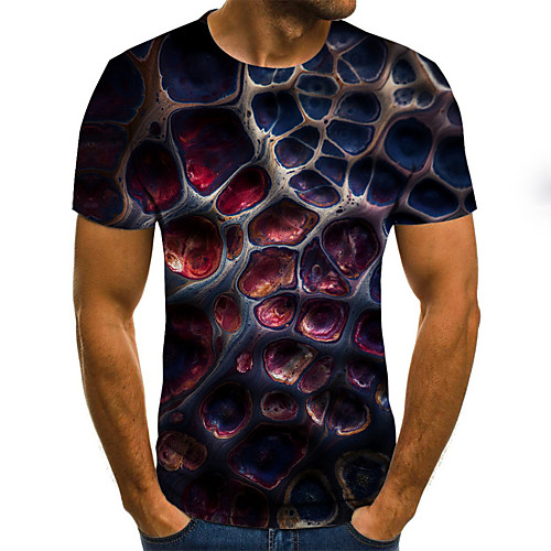 Men's Daily Basic EU / US Size T-shirt - 3D Round Neck Rainbow / Short Sleeve
Men's Daily Basic EU / US Size T-shirt - 3D Round Neck Rainbow / Short Sleeve