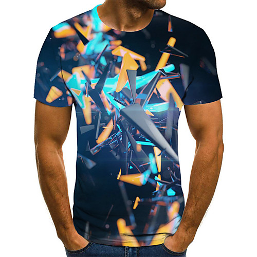 Men's Plus Size Geometric 3D Print T-shirt Basic Street chic Daily Round Neck Black / Short Sleeve
Men's Plus Size Geometric 3D Print T-shirt Basic Street chic Daily Round Neck Black / Short Sleeve