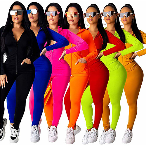 Women's 2-Piece Tracksuit Sweatsuit Streetwear 2-Piece Winter Running Walking Jogging Quick Dry Soft Sportswear Clothing Suit Long Sleeve Activewear Micro-elastic Regular Fit
Women's 2-Piece Tracksuit Sweatsuit Streetwear 2-Piece Winter Running Walking Jogging Quick Dry Soft Sportswear Clothing Suit Long Sleeve Activewear Micro-elastic Regular Fit
