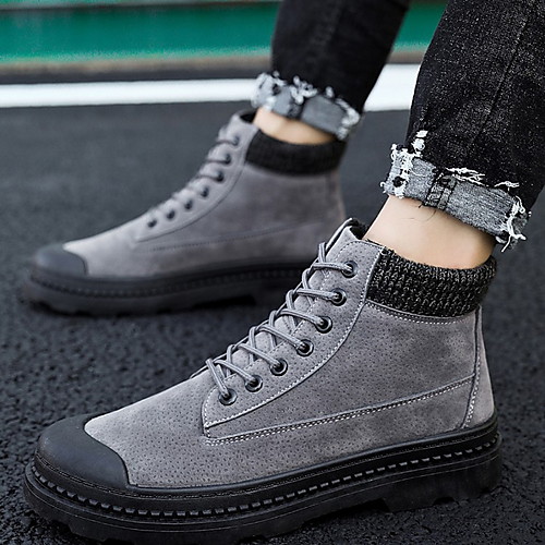 Men's Comfort Shoes Cowhide Winter Boots Booties / Ankle Boots Black / Brown / Gray
Men's Comfort Shoes Cowhide Winter Boots Booties / Ankle Boots Black / Brown / Gray