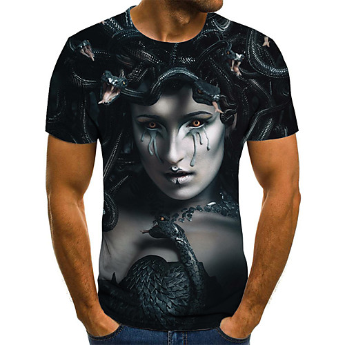 Men's Daily Holiday Street chic / Exaggerated T-shirt - Color Block / 3D Print Black
Men's Daily Holiday Street chic / Exaggerated T-shirt - Color Block / 3D Print Black