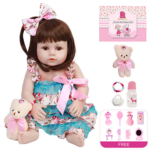 Reborn Doll Baby Girl 18 inch Full Body Silicone - Kids / Teen Kid's Girls' Toy Gift
Reborn Doll Baby Girl 18 inch Full Body Silicone - Kids / Teen Kid's Girls' Toy Gift