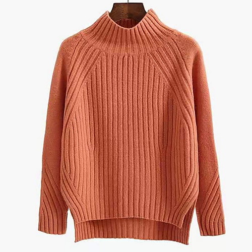 Women's Solid Colored Long Sleeve Pullover Sweater Jumper, Turtleneck Black / White / Blushing Pink S / M / L
Women's Solid Colored Long Sleeve Pullover Sweater Jumper, Turtleneck Black / White / Blushing Pink S / M / L