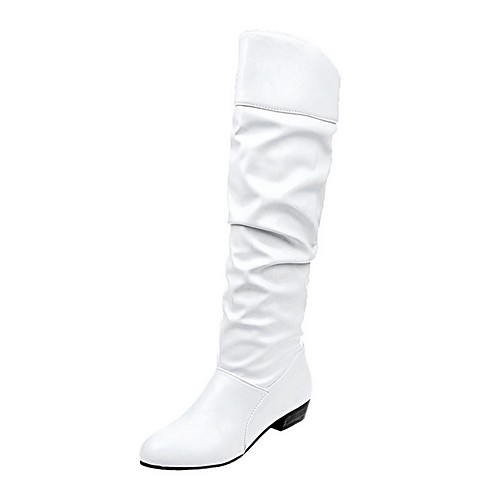 Women's Boots Chunky Heel Round Toe PU Mid-Calf Boots Fall Black / Brown / White
Women's Boots Chunky Heel Round Toe PU Mid-Calf Boots Fall Black / Brown / White