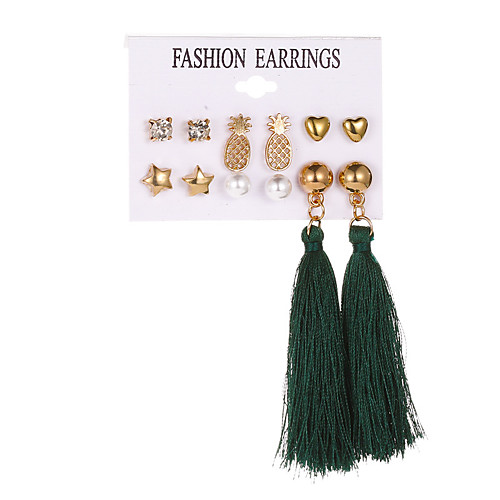 Women's Stud Earrings Earrings Tassel Heart Earrings Jewelry Gold For Party Gift Daily Bar Festival
Women's Stud Earrings Earrings Tassel Heart Earrings Jewelry Gold For Party Gift Daily Bar Festival