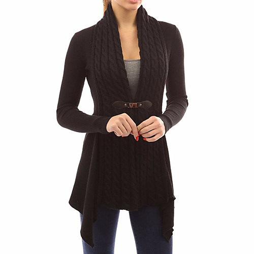 Women's Solid Colored Long Sleeve Cardigan Sweater Jumper, Shawl Black / Purple / Blushing Pink S / M / L
Women's Solid Colored Long Sleeve Cardigan Sweater Jumper, Shawl Black / Purple / Blushing Pink S / M / L