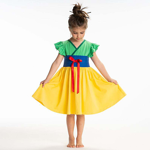 Princess Dress Masquerade Flower Girl Dress Girls' Movie Cosplay Cosplay Halloween Yellow Dress Halloween Carnival Masquerade Cotton
Princess Dress Masquerade Flower Girl Dress Girls' Movie Cosplay Cosplay Halloween Yellow Dress Halloween Carnival Masquerade Cotton