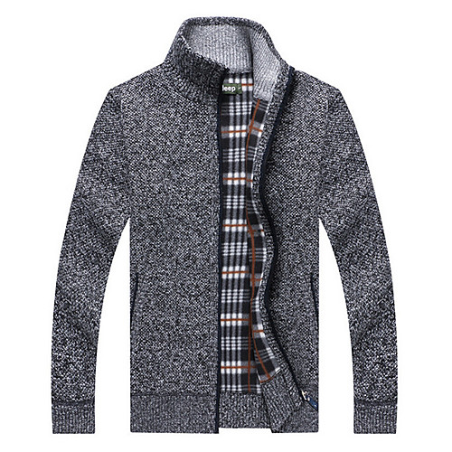 Men's Solid Colored Long Sleeve Cardigan Sweater Jumper, Stand Black / Blue / Red US32 / UK32 / EU40 / US34 / UK34 / EU42 / US36 / UK36 / EU44
Men's Solid Colored Long Sleeve Cardigan Sweater Jumper, Stand Black / Blue / Red US32 / UK32 / EU40 / US34 / UK34 / EU42 / US36 / UK36 / EU44