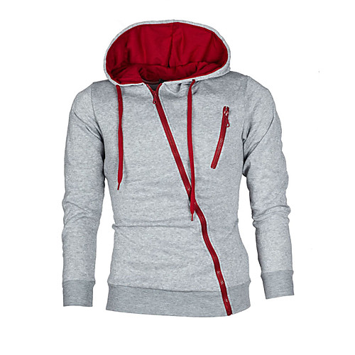 Men's Work / Casual Hoodie Jacket - Solid Colored Light gray US32 / UK32 / EU40
Men's Work / Casual Hoodie Jacket - Solid Colored Light gray US32 / UK32 / EU40