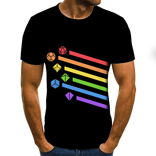 Men's Daily Sports Basic / Exaggerated T-shirt - Color Block / 3D / Skull Black & White, Print Black
Men's Daily Sports Basic / Exaggerated T-shirt - Color Block / 3D / Skull Black & White, Print Black