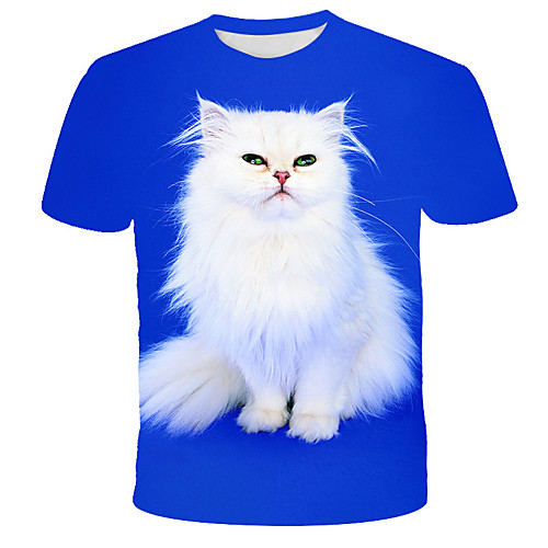 Men's Daily Holiday Street chic / Exaggerated T-shirt - 3D / Animal / Tie Dye Print Blue
Men's Daily Holiday Street chic / Exaggerated T-shirt - 3D / Animal / Tie Dye Print Blue