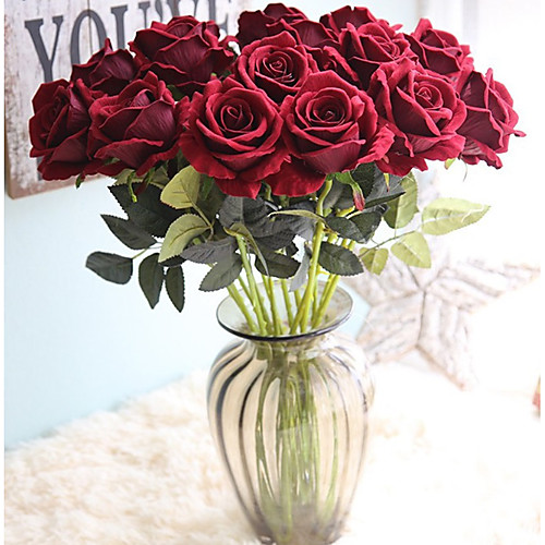 

искусственные розы бархатные розы поддельные цветок украшения дома ваза для цветов цветочная композиция