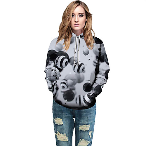 Women's Active / Street chic Hoodie - Geometric / Color Block / 3D Rainbow L
Women's Active / Street chic Hoodie - Geometric / Color Block / 3D Rainbow L
