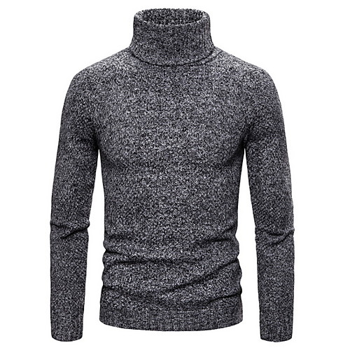 

Men's Solid Colored Long Sleeve Pullover Sweater Jumper, Round Neck Black / Camel / Dark Gray US32 / UK32 / EU40 / US34 / UK34 / EU42 / US36 / UK36 / EU44