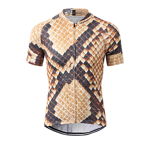 WECYCLE Men's Short Sleeve Cycling Jersey Winter 100% Polyester Black / Orange Plaid / Checkered Bike Jersey Top Mountain Bike MTB Road Bike Cycling Breathable Quick Dry Sweat-wicking Sports Clothing
WECYCLE Men's Short Sleeve Cycling Jersey Winter 100% Polyester Black / Orange Plaid / Checkered Bike Jersey Top Mountain Bike MTB Road Bike Cycling Breathable Quick Dry Sweat-wicking Sports Clothing