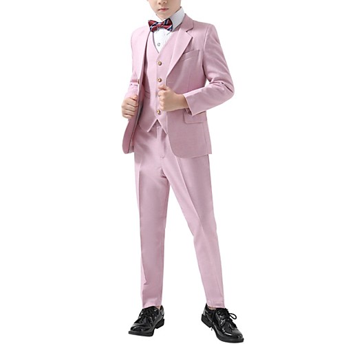 

Розовый Полиэстер Детский праздничный костюм - 1 шт. Включает в себя Пальто / Жилетка / Рубашка