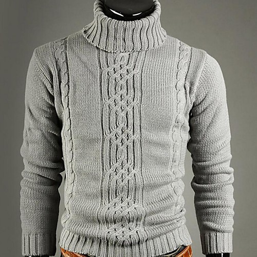 Men's Solid Colored Long Sleeve Pullover Sweater Jumper, Turtleneck Dark Gray / Light gray US32 / UK32 / EU40 / US34 / UK34 / EU42
Men's Solid Colored Long Sleeve Pullover Sweater Jumper, Turtleneck Dark Gray / Light gray US32 / UK32 / EU40 / US34 / UK34 / EU42