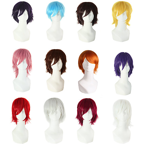 Synthetic Wig kinky Straight Asymmetrical Wig Short Grey Pink Sliver White Purple Dark Brown Synthetic Hair 11 inch Women's Best Quality Fluffy Red Dark Brown
Synthetic Wig kinky Straight Asymmetrical Wig Short Grey Pink Sliver White Purple Dark Brown Synthetic Hair 11 inch Women's Best Quality Fluffy Red Dark Brown
