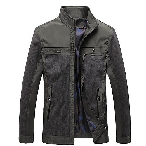 Men's Daily Winter Regular Jacket, Solid Colored Rolled collar Long Sleeve Polyester Black / Yellow
Men's Daily Winter Regular Jacket, Solid Colored Rolled collar Long Sleeve Polyester Black / Yellow