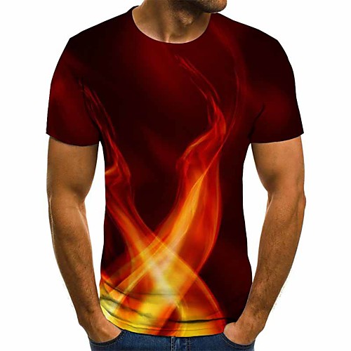 Men's Daily Going out Street chic / Exaggerated T-shirt - Geometric / 3D / Graphic Pleated / Print Red
Men's Daily Going out Street chic / Exaggerated T-shirt - Geometric / 3D / Graphic Pleated / Print Red