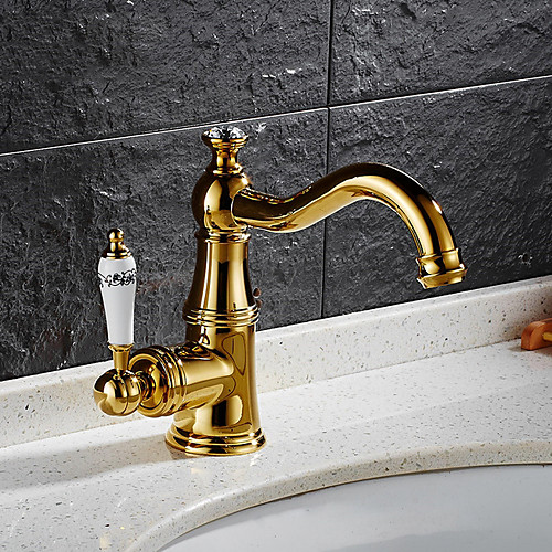 Bathroom Sink Faucet - Rotatable / Widespread Electroplated Free Standing Single Handle One HoleBath Taps
Bathroom Sink Faucet - Rotatable / Widespread Electroplated Free Standing Single Handle One HoleBath Taps