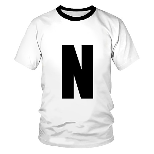 Men's Daily Sports Basic / Street chic T-shirt - Color Block / 3D / Letter Print White
Men's Daily Sports Basic / Street chic T-shirt - Color Block / 3D / Letter Print White
