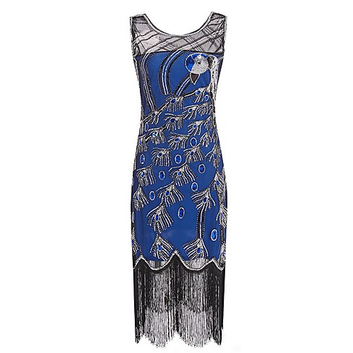 Women's Sheath Dress - Color Block Sequins Tassel Fringe Black Gold Blue S M L XL
Women's Sheath Dress - Color Block Sequins Tassel Fringe Black Gold Blue S M L XL