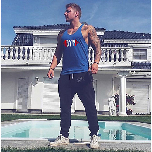Men's Graphic Letter Print Slim Tank Top - Cotton Active Daily Sports Gym Round Neck Yellow / Red / Blue / White / Black / Gray / Summer / Sleeveless
Men's Graphic Letter Print Slim Tank Top - Cotton Active Daily Sports Gym Round Neck Yellow / Red / Blue / White / Black / Gray / Summer / Sleeveless