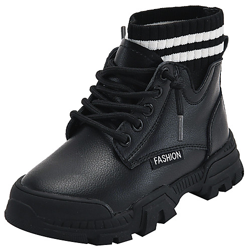 Girls' Combat Boots Knit / Cowhide Boots Little Kids(4-7ys) / Big Kids(7years ) Black / Beige Fall / Winter
Girls' Combat Boots Knit / Cowhide Boots Little Kids(4-7ys) / Big Kids(7years ) Black / Beige Fall / Winter