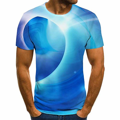 Men's Daily Going out Street chic / Exaggerated T-shirt - Geometric / 3D / Graphic Pleated / Print Light Blue
Men's Daily Going out Street chic / Exaggerated T-shirt - Geometric / 3D / Graphic Pleated / Print Light Blue