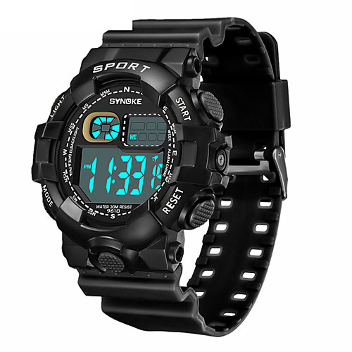 SYNOKE Digital Watch Digital Sporty Stylish Silicone 30 m Water Resistant / Waterproof Calendar / date / day LCD Digital Outdoor Fashion - Black Black / Green Green
SYNOKE Digital Watch Digital Sporty Stylish Silicone 30 m Water Resistant / Waterproof Calendar / date / day LCD Digital Outdoor Fashion - Black Black / Green Green