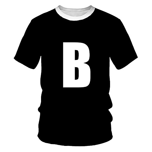 Men's Daily Sports Basic / Street chic T-shirt - Color Block / 3D / Letter Print Black
Men's Daily Sports Basic / Street chic T-shirt - Color Block / 3D / Letter Print Black