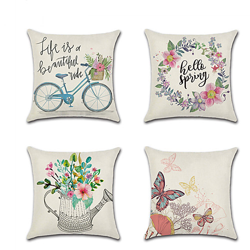 4 pcs Linen Pillow Cover Holiday Cartoon Butterfly Spring Flowers Throw Pillow 4545 cm
4 pcs Linen Pillow Cover Holiday Cartoon Butterfly Spring Flowers Throw Pillow 4545 cm